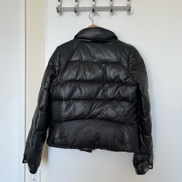 Ronny Kobo genuine leather down puffer jacket - Picture 2 of 6
